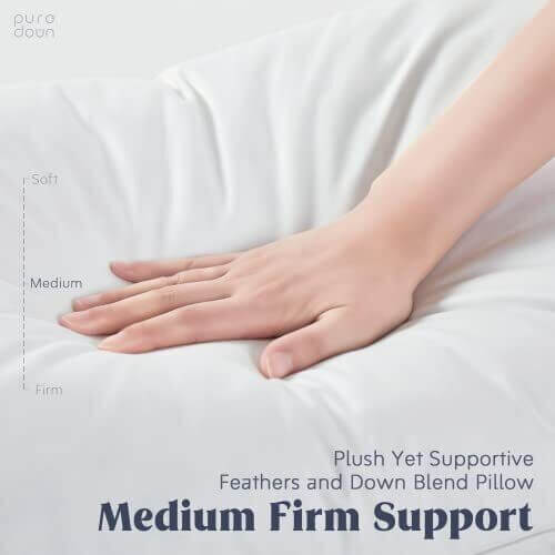 DSZ Product, feed-cond-new, feed-sl-DSZ Freight PayablePuredown Goose Down And Feather Pillow Inserts For Sleeping, 100% Cotton Fabric Cover Bed Pillows, Set Of 2, White, Queen Size - Premium Home & Garden > Bedding > Pillows from Puredown ! Shop Online Buy Now at S & D's Value Store Family Business Best Customer ServiceDSZ Product, feed-cond-new, feed-sl-DSZ Freight Payable