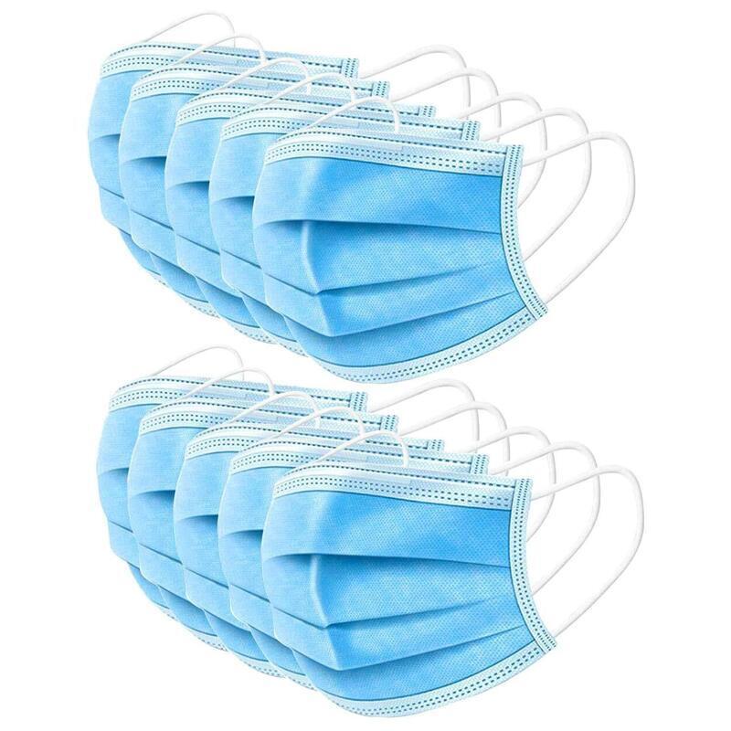 Affordable 3-Ply Disposable Surgical Face Masks in blue, offering quality protection and comfort for daily use.