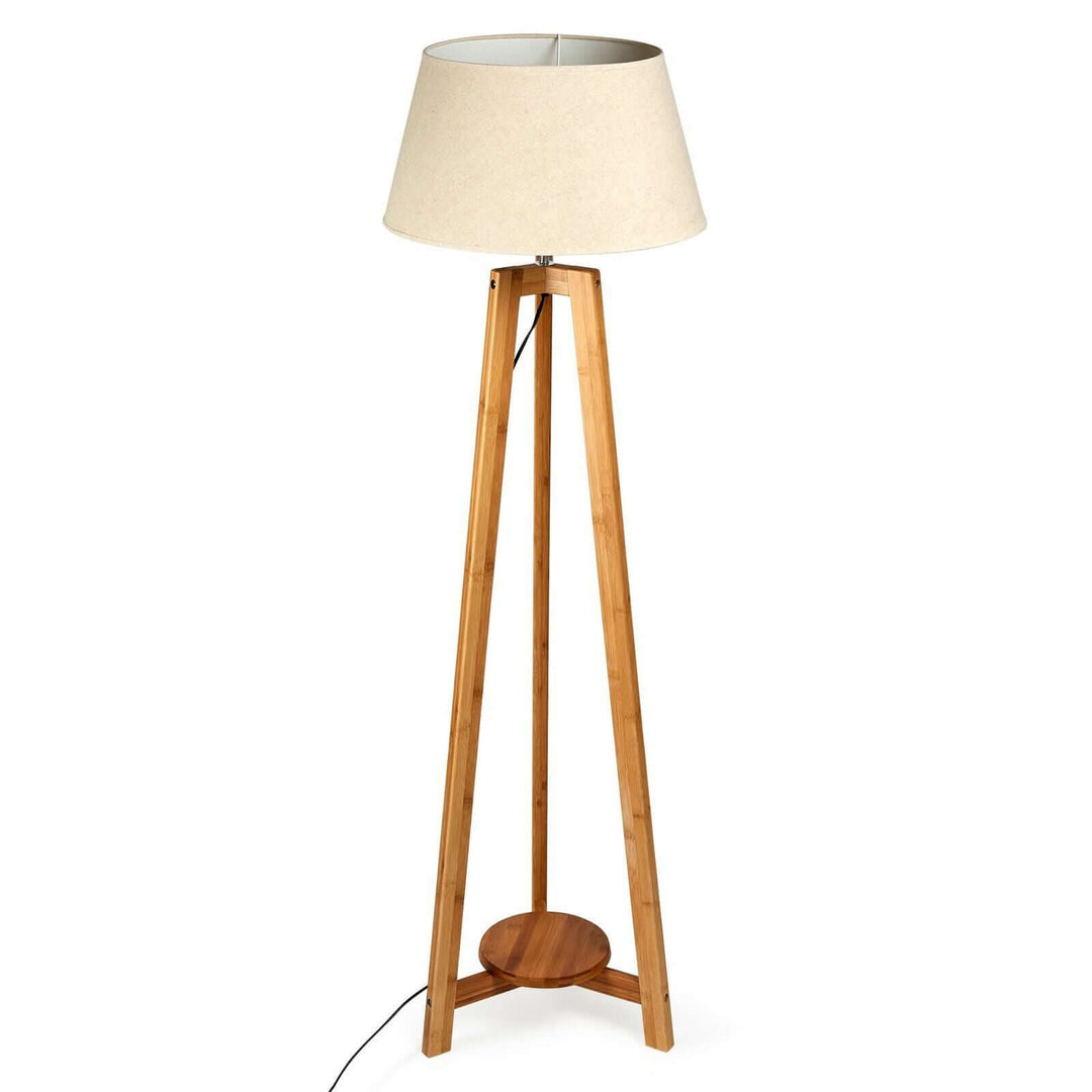 _label_, DSZ Product, feed-cond-new, feed-sl-free shipping, free-shipping, new155Cm Large Bamboo Wooden Tripod Floor Lamp W Beige Linen Light Shade - Premium Home & Garden > Lighting > Floor Lamps from Br Home ! Shop Online Buy Now at S & D's Value Store Family Business Best Customer Service_label_, DSZ Product, feed-cond-new, feed-sl-free shipping, free-shipping, new