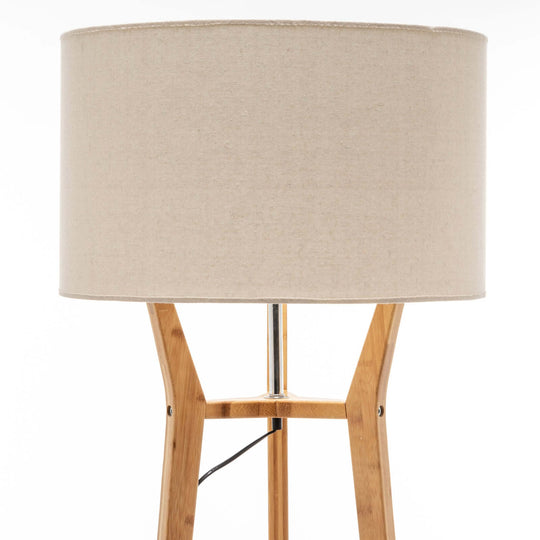 _label_, DSZ Product, feed-cond-new, feed-sl-free shipping, free-shipping, new168Cm Large Bamboo Wooden Tripod Floor Lamp Light Modern Linen Shade W Shelves - Premium Home & Garden > Lighting > Floor Lamps from Br Home ! Shop Online Buy Now at S & D's Value Store Family Business Best Customer Service_label_, DSZ Product, feed-cond-new, feed-sl-free shipping, free-shipping, new