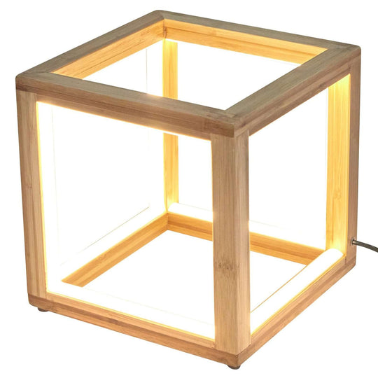 _label_, DSZ Product, feed-cond-new, feed-sl-free shipping, free-shippingBamboo Cube Led Lamp Modern Light Minimalistic Scandi - Natural - Premium Home & Garden > Lighting > Table Lamps from Br Home ! Shop Online Buy Now at S & D's Value Store Family Business Best Customer Service_label_, DSZ Product, feed-cond-new, feed-sl-free shipping, free-shipping