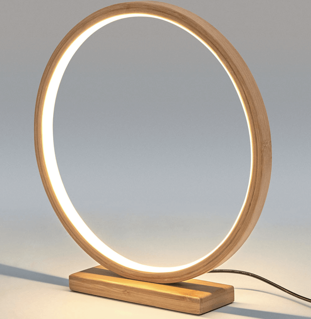 _label_, DSZ Product, feed-cond-new, feed-sl-free shipping, free-shippingBamboo Single Ring Led Lamp Light Modern Scandi Minimalistic - Natural - Premium Home & Garden > Lighting > Table Lamps from Br Home ! Shop Online Buy Now at S & D's Value Store Family Business Best Customer Service_label_, DSZ Product, feed-cond-new, feed-sl-free shipping, free-shipping