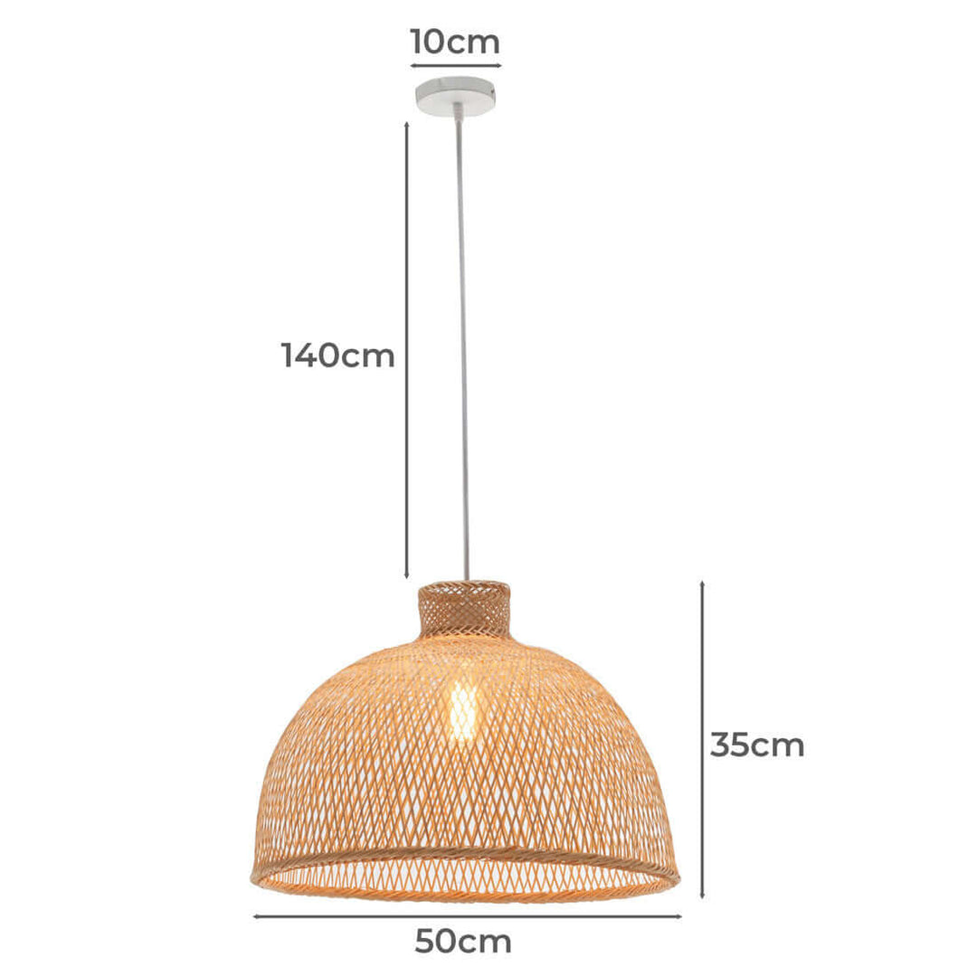 _label_, DSZ Product, feed-cond-new, feed-sl-free shipping, free-shipping, newNatural Hand Woven Bamboo Dome Pendant Lamp Hanging Light Rattan Style - Premium Home & Garden > Lighting > Ceiling Lights from Orient ! Shop Online Buy Now at S & D's Value Store Family Business Best Customer Service_label_, DSZ Product, feed-cond-new, feed-sl-free shipping, free-shipping, new