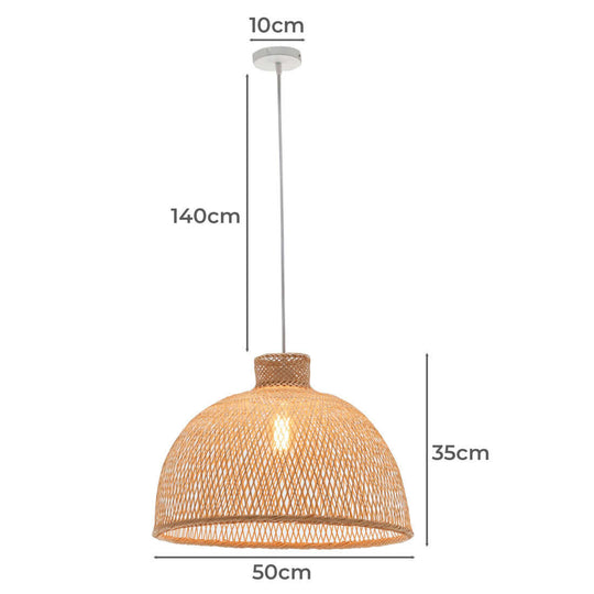 _label_, DSZ Product, feed-cond-new, feed-sl-free shipping, free-shipping, newNatural Hand Woven Bamboo Dome Pendant Lamp Hanging Light Rattan Style - Premium Home & Garden > Lighting > Ceiling Lights from Orient ! Shop Online Buy Now at S & D's Value Store Family Business Best Customer Service_label_, DSZ Product, feed-cond-new, feed-sl-free shipping, free-shipping, new