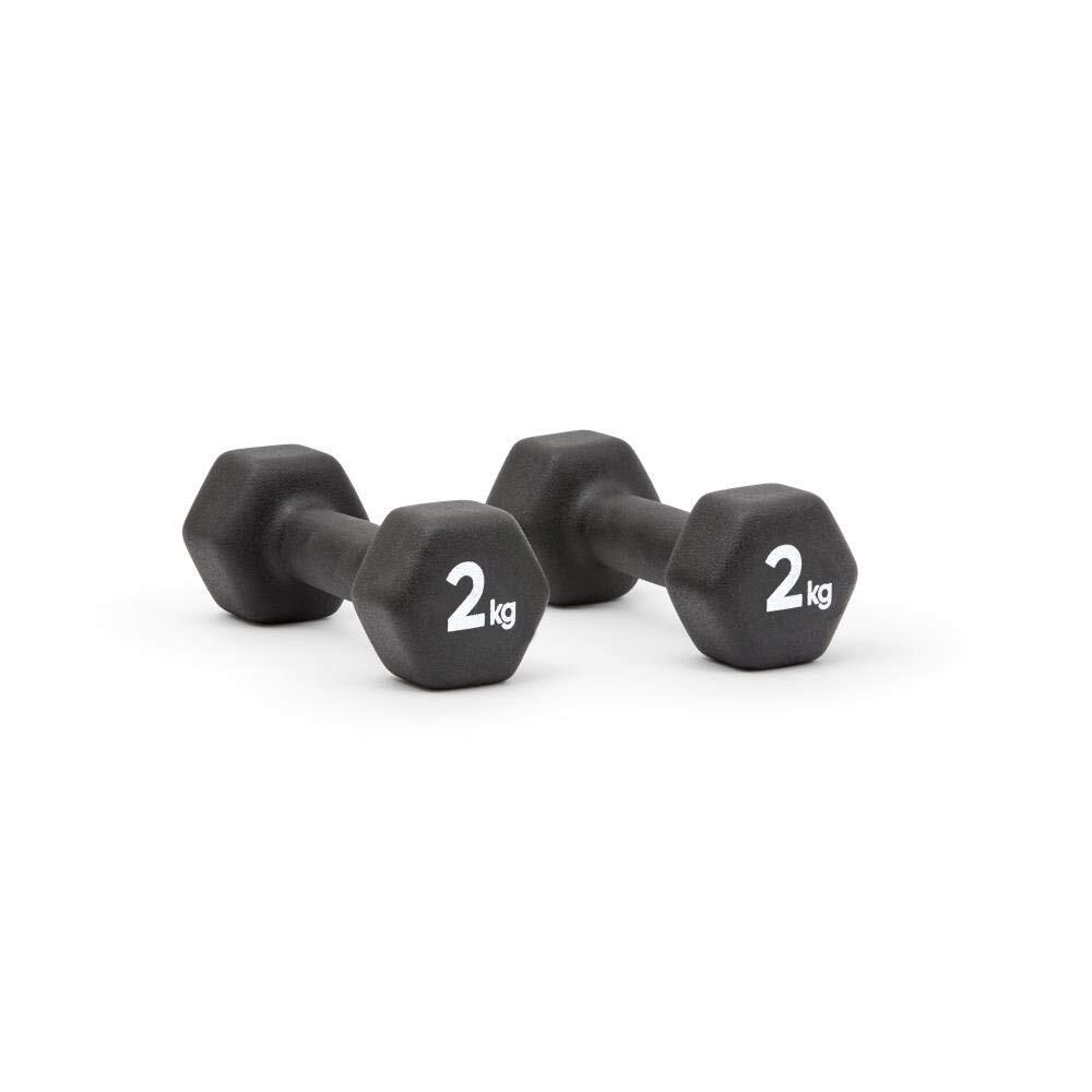 Affordable Adidas 2 kg dumbbells for weight lifting, home fitness, and strength training exercises.