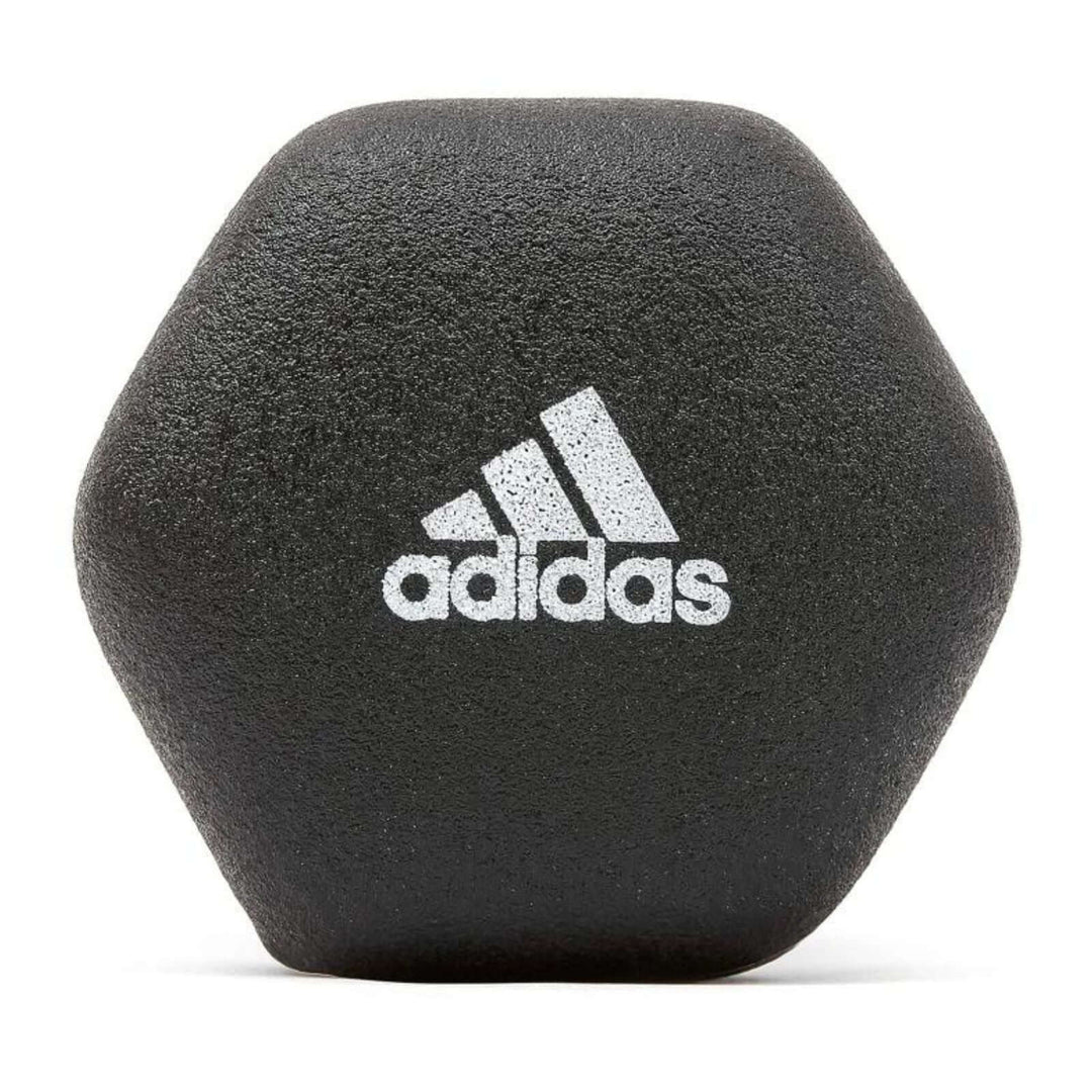 Adidas 2 Kg dumbbell with neoprene coating for home fitness, offering affordable quality for strength training.