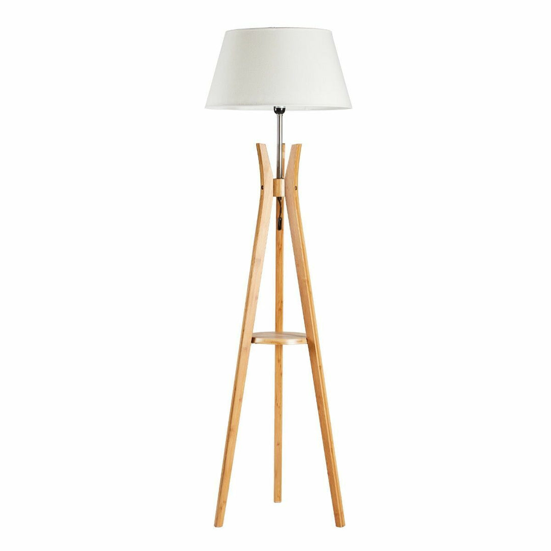 _label_, DSZ Product, feed-cond-new, feed-sl-free shipping, free-shipping, newLarge Bamboo Tripod Floor Lamp Linen Shade Modern Light Vintage Wooden Scandi - Premium Home & Garden > Lighting > Floor Lamps from Br Home ! Shop Online Buy Now at S & D's Value Store Family Business Best Customer Service_label_, DSZ Product, feed-cond-new, feed-sl-free shipping, free-shipping, new