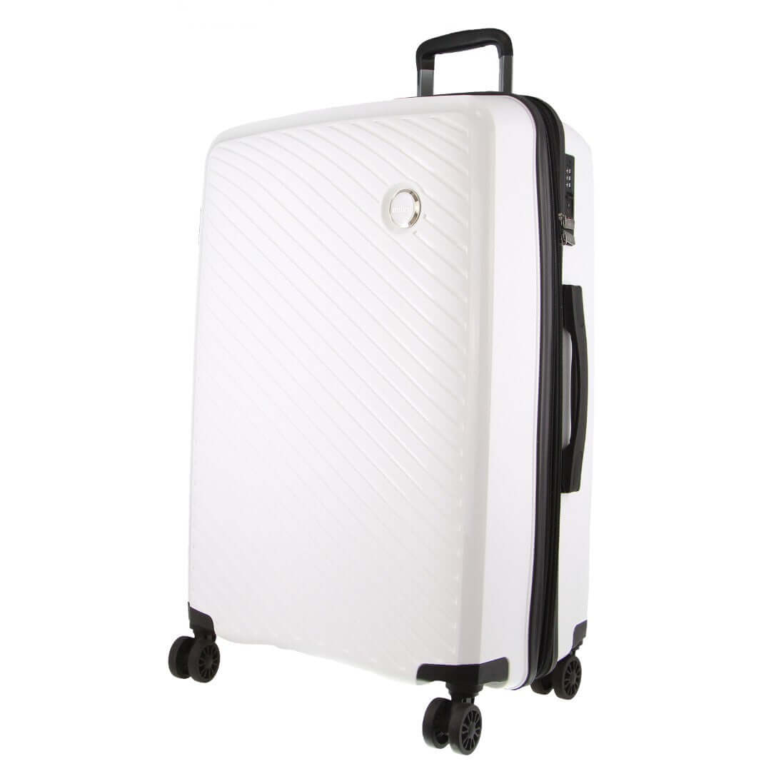 _label_, DSZ Product, feed-cond-new, feed-sl-free shipping, free-shipping, newPierre Cardin Inspired Milleni Checked Luggage Bag Travel Carry On Suitcase 75Cm (124L) - White - Premium Home & Garden > Travel > Suitcases from Milleni ! Shop Online Buy Now at S & D's Value Store Family Business Best Customer Service_label_, DSZ Product, feed-cond-new, feed-sl-free shipping, free-shipping, new