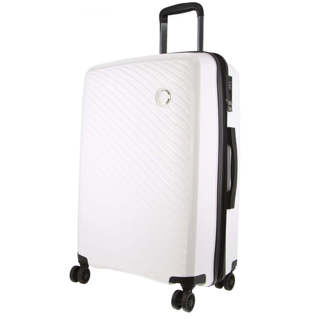 _label_, DSZ Product, feed-cond-new, feed-sl-free shipping, free-shipping, newPierre Cardin Inspired Milleni Checked Luggage Bag Travel Carry On Suitcase 65Cm (82.5L) - White - Premium Home & Garden > Travel > Suitcases from Milleni ! Shop Online Buy Now at S & D's Value Store Family Business Best Customer Service_label_, DSZ Product, feed-cond-new, feed-sl-free shipping, free-shipping, new