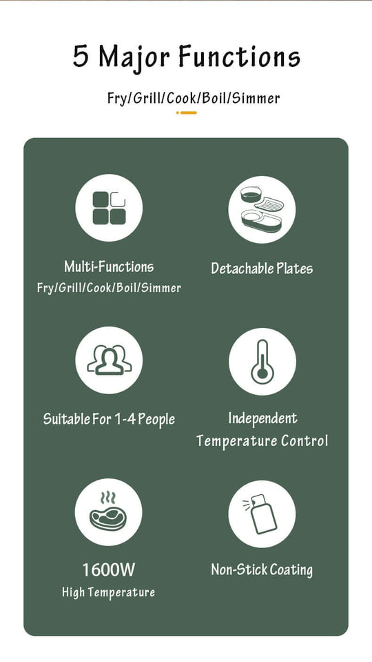 DSZ Product, feed-cond-new, feed-sl-DSZ Freight Payable, newBear Multi - Functional 2 - In - 1 Cooking Hot Pot And Griddle Barbecue Machine Dkl - C15L1 - Premium Home & Garden > BBQ > BBQ Tools from Bear ! Shop Online Buy Now at S & D's Value Store Family Business Best Customer ServiceDSZ Product, feed-cond-new, feed-sl-DSZ Freight Payable, new