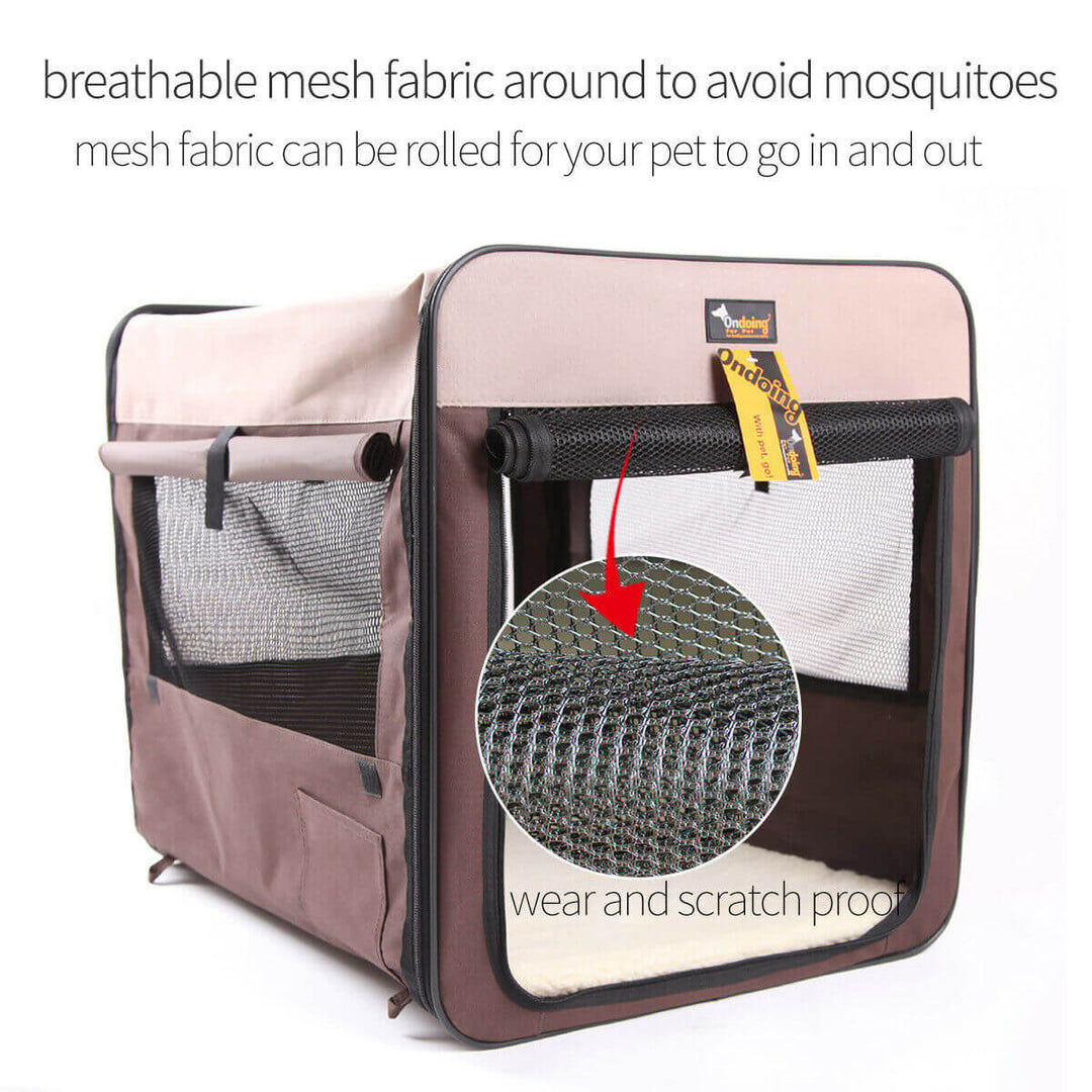 DSZ Product, feed-cond-new, feed-sl-DSZ Freight Payable, newPet Carrier Bag Soft Dog Crate Cage Kennel Tent House Foldable Portable Car Bed Brown 82*58*58Cm - Premium Pet Care > Cat Supplies > Cat Carriers & Crates from Ondoing ! Shop Online Buy Now at S & D's Value Store Family Business Best Customer ServiceDSZ Product, feed-cond-new, feed-sl-DSZ Freight Payable, new