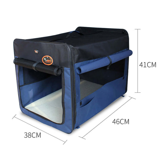 DSZ Product, feed-cond-new, feed-sl-DSZ Freight Payable, newPet Carrier Bag Soft Dog Crate Cage Kennel Tent House Foldable Portable Car Bed Navy Blue 46 X 38 X 41Cm - Premium Pet Care > Cat Supplies > Cat Carriers & Crates from Ondoing ! Shop Online Buy Now at S & D's Value Store Family Business Best Customer ServiceDSZ Product, feed-cond-new, feed-sl-DSZ Freight Payable, new