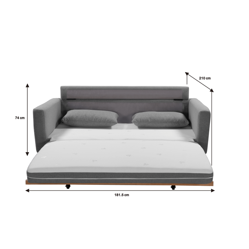 DSZ Product, feed-cond-new, feed-sl-DSZ Freight Payable, newShasa 2 Seater Pull - Out Sofa Bed Grey Celadon - Premium Furniture > Sofas > Sofas & Sofa Beds from Topleo Furniture ! Shop Online Buy Now at S & D's Value Store Family Business Best Customer ServiceDSZ Product, feed-cond-new, feed-sl-DSZ Freight Payable, new