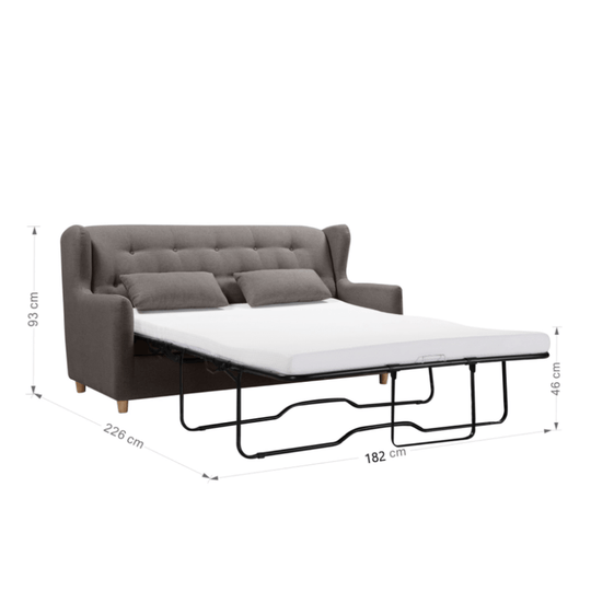 DSZ Product, feed-cond-new, feed-sl-DSZ Freight Payable, newMarquis 2 Seater Sofa Bed With Separate Foam Mattress - Dark Grey - Premium Furniture > Sofas > Sofas & Sofa Beds from Topleo Furniture ! Shop Online Buy Now at S & D's Value Store Family Business Best Customer ServiceDSZ Product, feed-cond-new, feed-sl-DSZ Freight Payable, new