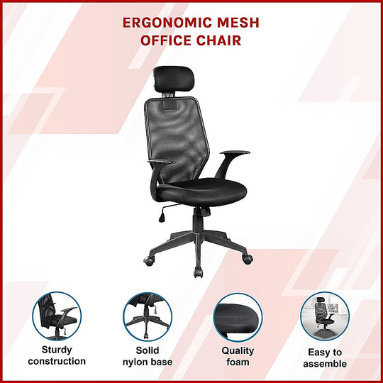 DSZ Product, feed-cond-new, feed-sl-DSZ Freight Payable, newErgonomic Mesh Office Chair - Premium Furniture > Office > Office & Desk Chairs from Palermo ! Shop Online Buy Now at S & D's Value Store Family Business Best Customer ServiceDSZ Product, feed-cond-new, feed-sl-DSZ Freight Payable, new