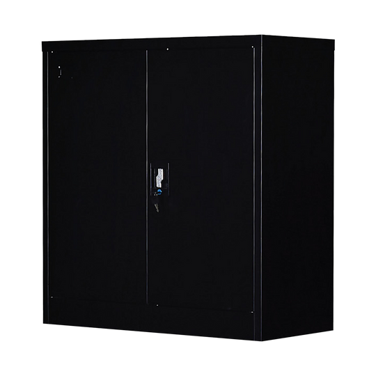 Two-Door Shelf Office Gym Filing Storage Locker Cabinet Safe