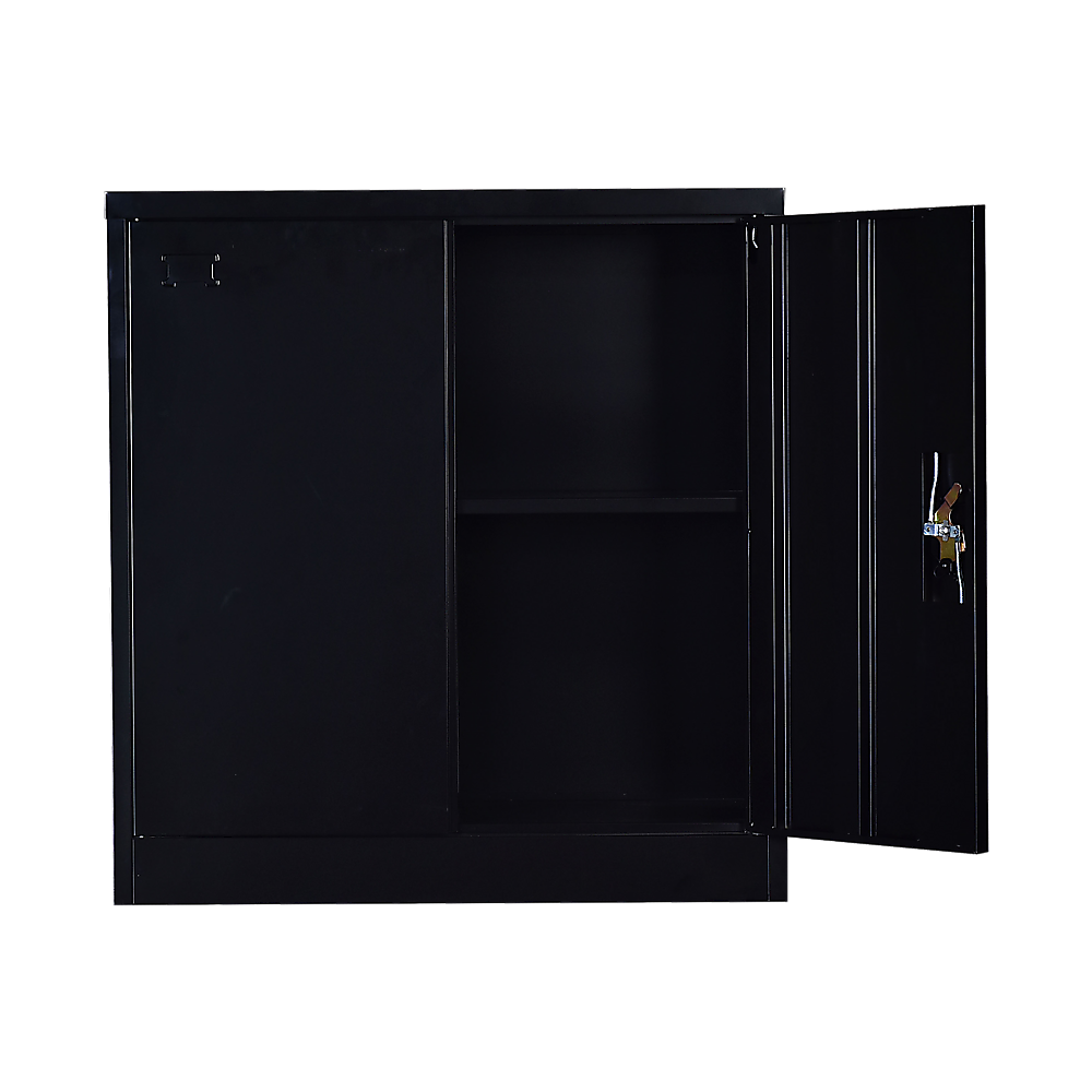 Two-Door Shelf Office Gym Filing Storage Locker Cabinet Safe