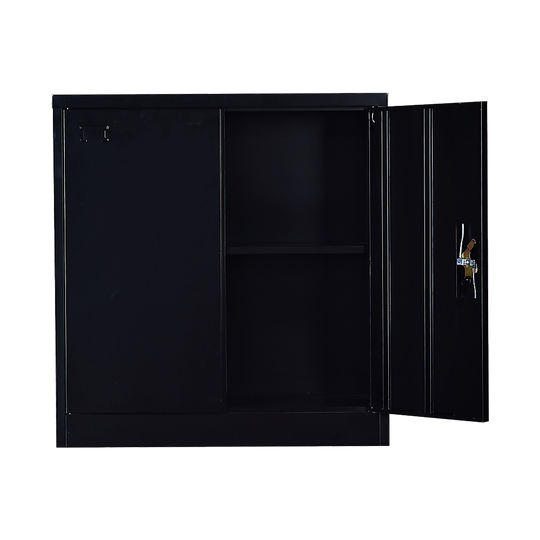 Two-Door Shelf Office Gym Filing Storage Locker Cabinet Safe