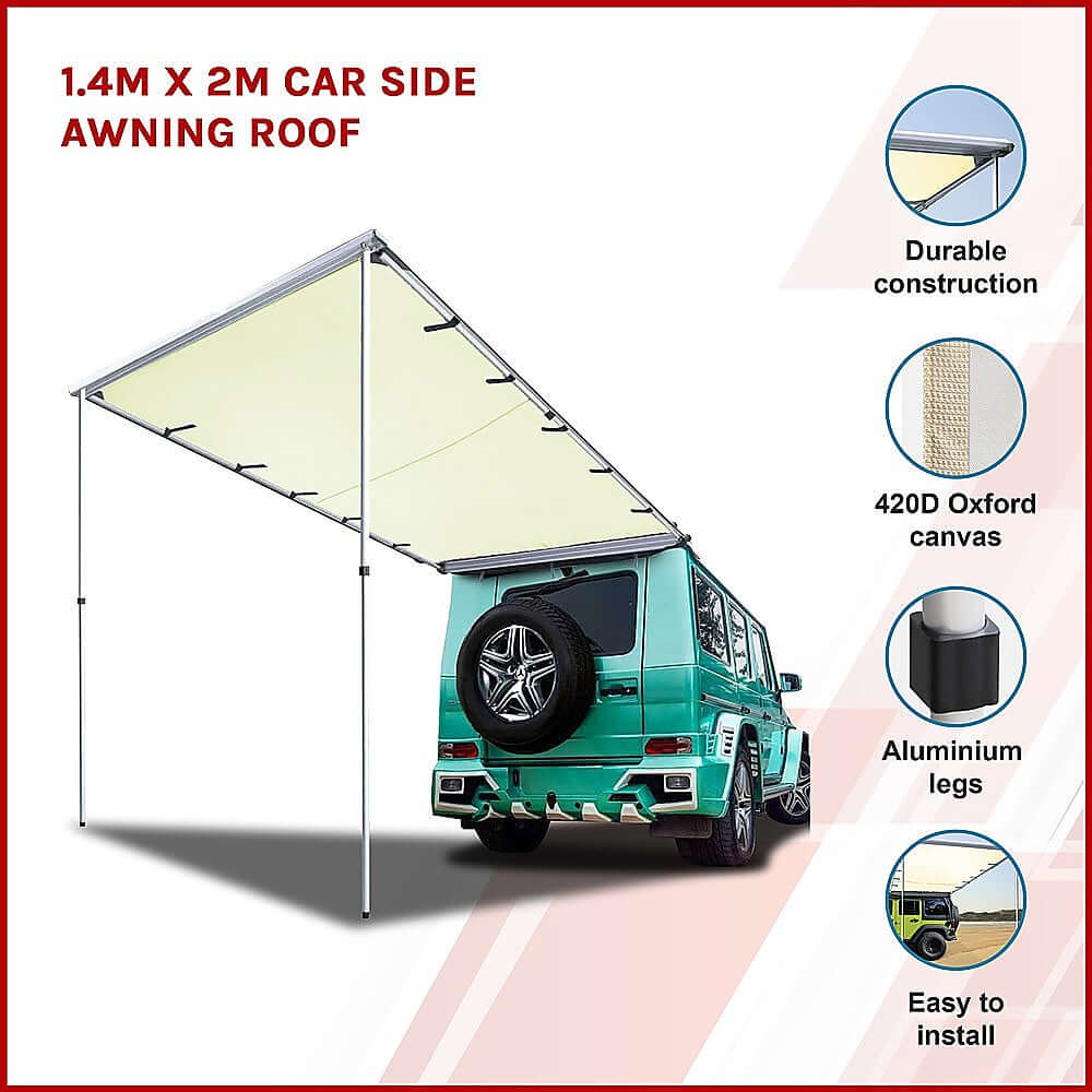 DSZ Product, feed-cond-new, feed-sl-DSZ Freight Payable, new1.4M X 2M Car Side Awning Roof - Premium Home & Garden > Shading > Awnings from Bariloche ! Shop Online Buy Now at S & D's Value Store Family Business Best Customer ServiceDSZ Product, feed-cond-new, feed-sl-DSZ Freight Payable, new