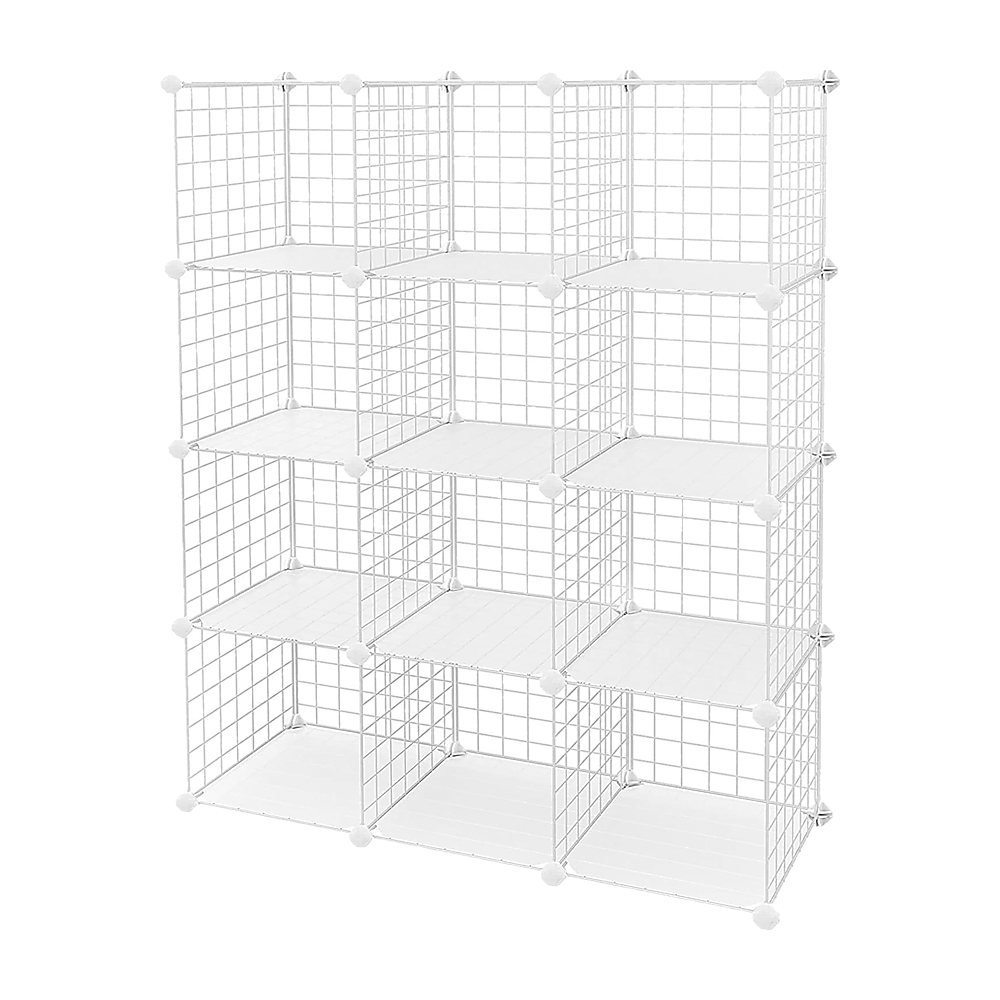 DSZ Product, feed-cond-new, feed-sl-DSZ Freight Payable, new12 Cube Wire Grid Organiser Bookcase Storage Cabinet Wardrobe Closet White - Premium Furniture > Sofas > Sofas & Sofa Beds from Randy & Travis Machinery ! Shop Online Buy Now at S & D's Value Store Family Business Best Customer ServiceDSZ Product, feed-cond-new, feed-sl-DSZ Freight Payable, new