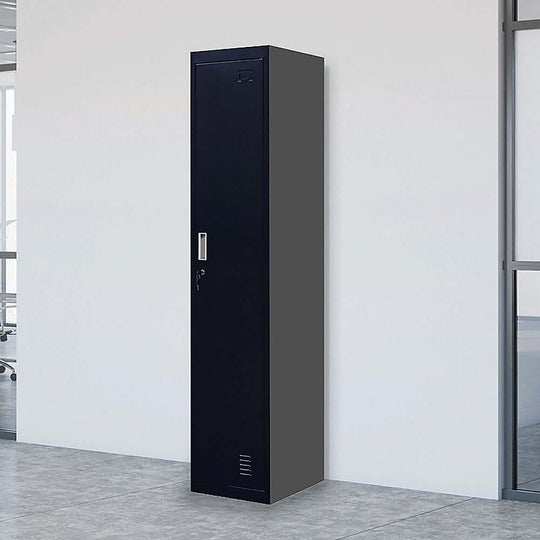 Affordable one-door office gym shed locker cabinet, perfect for storing clothes and personal belongings with quality ventilation.