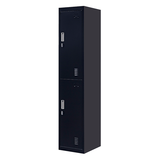 Affordable 2-Door Vertical Locker for secure storage in office, gym, or school. Quality design with durable cold-rolled steel.