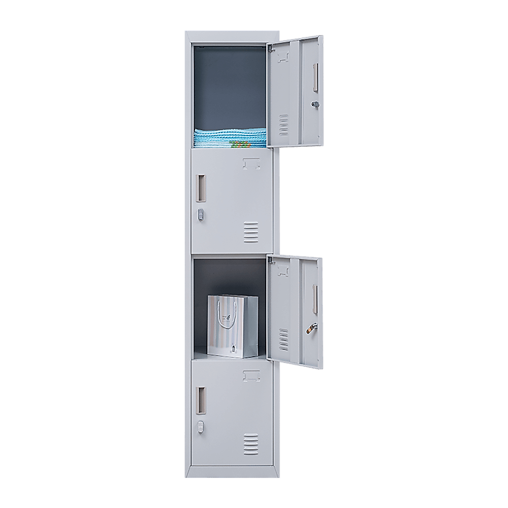 4-Door Vertical Locker for Office, Gym, or School - Affordable and Quality Storage Solution