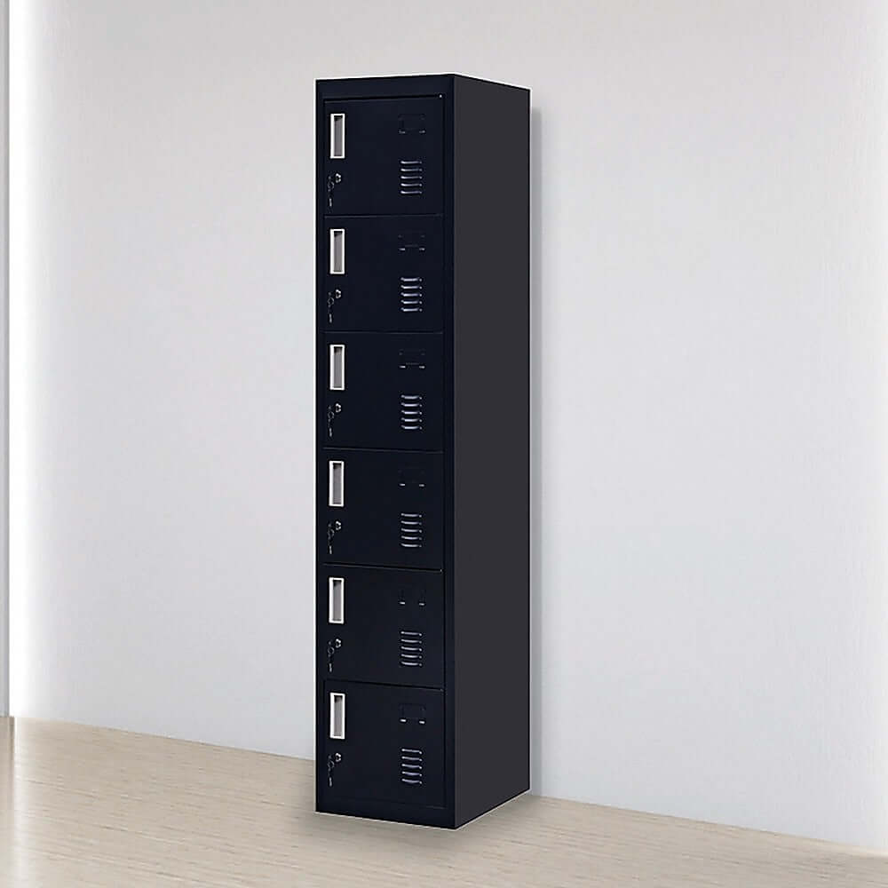 Affordable 6-Door steel locker for office, gym, school, offering secure storage and quality design.