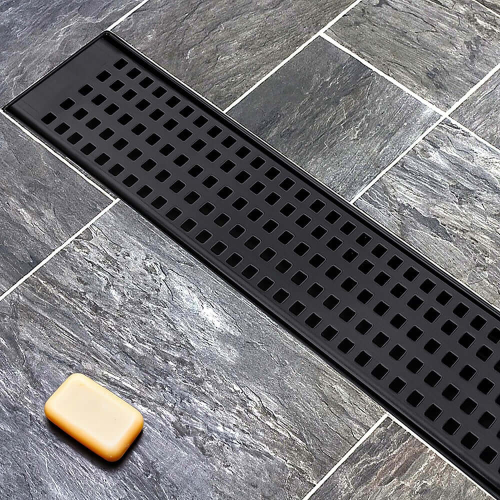 DSZ Product, feed-cond-new, feed-sl-DSZ Freight Payable, new1000Mm Bathroom Shower Black Grate Drain W/Centre Outlet Floor Waste Square Pattern - Premium Home & Garden > DIY > Kitchen & Bathroom DIY from Della Francesca ! Shop Online Buy Now at S & D's Value Store Family Business Best Customer ServiceDSZ Product, feed-cond-new, feed-sl-DSZ Freight Payable, new