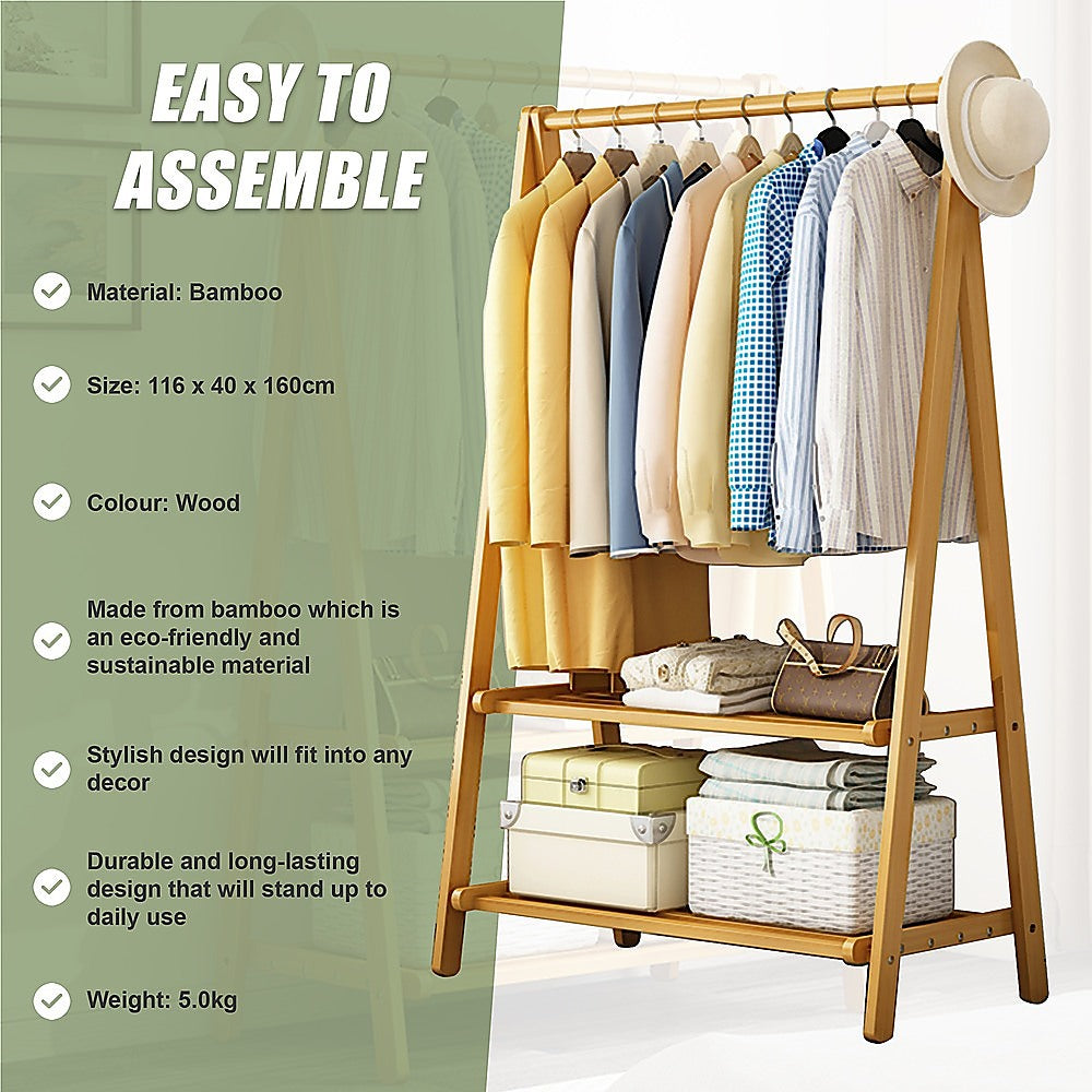 DSZ Product, feed-cond-new, feed-sl-DSZ Freight Payable, newPortable Clothes Rack Coat Garment Stand Bamboo Rail Hanger Airer Closet - Premium Furniture > Sofas > Sofas & Sofa Beds from Randy & Travis Machinery ! Shop Online Buy Now at S & D's Value Store Family Business Best Customer ServiceDSZ Product, feed-cond-new, feed-sl-DSZ Freight Payable, new