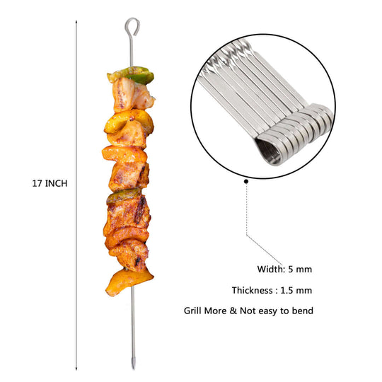 DSZ Product, feed-cond-new, feed-sl-DSZ Freight Payable, newAsmoke Metal Skewers For Grilling Kabob Sticks 43.1Cm*10Pcs - Premium Home & Garden > BBQ > BBQ Tools from Asmoke ! Shop Online Buy Now at S & D's Value Store Family Business Best Customer ServiceDSZ Product, feed-cond-new, feed-sl-DSZ Freight Payable, new