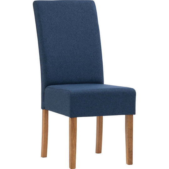 DSZ Product, feed-cond-new, feed-sl-DSZ Freight PayableMesi Dining Chair x2 - Natural Colour Legs Blue Colour Challis Fabric Upholstery - Premium Furniture > Dining > Kitchen & Dining Chairs from Mesi ! Shop Online Buy Now at S & D's Value Store Family Business Best Customer ServiceDSZ Product, feed-cond-new, feed-sl-DSZ Freight Payable