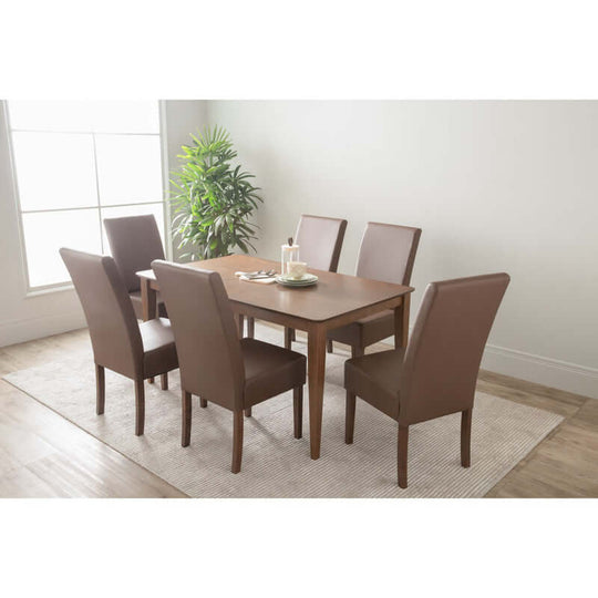 DSZ Product, feed-cond-new, feed-sl-DSZ Freight PayableMesi Dining Chair x2  - Cocoa Legs Mocha Colour Vinyl Upholstery - Premium Furniture > Dining > Kitchen & Dining Chairs from Mesi ! Shop Online Buy Now at S & D's Value Store Family Business Best Customer ServiceDSZ Product, feed-cond-new, feed-sl-DSZ Freight Payable