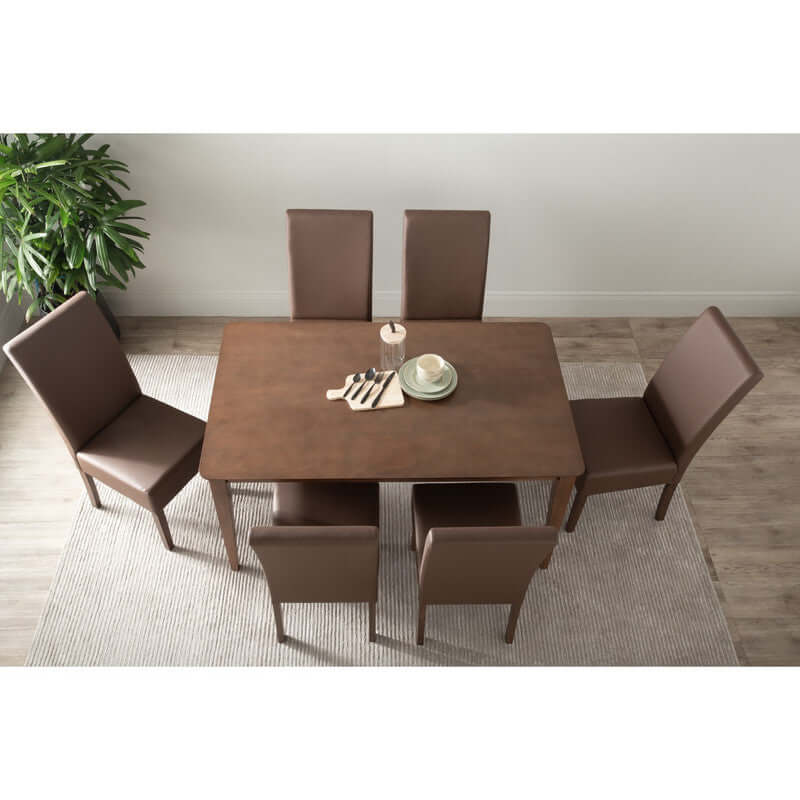 DSZ Product, feed-cond-new, feed-sl-DSZ Freight PayableMesi Dining Chair x2  - Cocoa Legs Mocha Colour Vinyl Upholstery - Premium Furniture > Dining > Kitchen & Dining Chairs from Mesi ! Shop Online Buy Now at S & D's Value Store Family Business Best Customer ServiceDSZ Product, feed-cond-new, feed-sl-DSZ Freight Payable