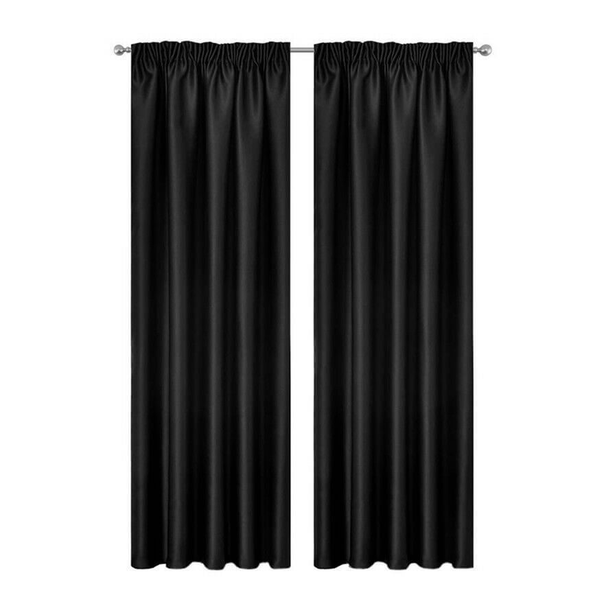 DSZ Product, feed-cond-new, feed-sl-DSZ Freight Payable, newBlockout Curtains 2Pcs 137 X 160Cm Pinch Pleat Blackout High Level Fabric Black - Premium Home & Garden > Curtains > Curtains & Drapes from DSZ ! Shop Online Buy Now at S & D's Value Store Family Business Best Customer ServiceDSZ Product, feed-cond-new, feed-sl-DSZ Freight Payable, new