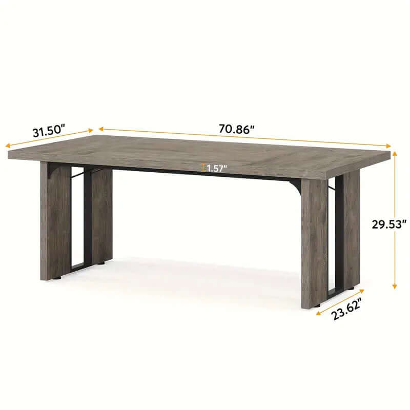 _label_, DSZ Product, feed-cond-new, feed-sl-free shipping, free-shippingNNETMLT Rustic  Rectangular Dining Table - Premium Furniture > Dining > Dining Tables from Nnetmlt ! Shop Online Buy Now at S & D's Value Store Family Business Best Customer Service_label_, DSZ Product, feed-cond-new, feed-sl-free shipping, free-shipping