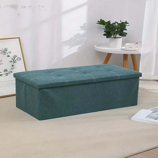 NNETM durable Morandi Green storage stool, stylish and functional for organizing spaces, affordable and quality DIY furniture.