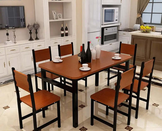 _label_, DSZ Product, feed-cond-new, feed-sl-free shipping, free-shippingNNECN Wood & Steel Dining Set (Oak & Black) - Premium Furniture > Dining > Dining Set from Nnecn ! Shop Online Buy Now at S & D's Value Store Family Business Best Customer Service_label_, DSZ Product, feed-cond-new, feed-sl-free shipping, free-shipping