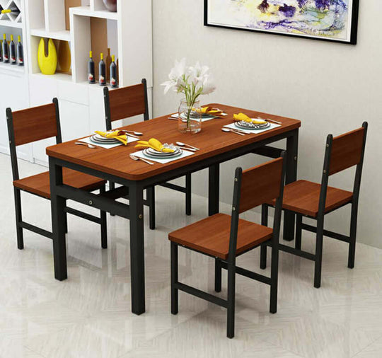 _label_, DSZ Product, feed-cond-new, feed-sl-free shipping, free-shippingNNECN Wood & Steel Dining Set (Oak & Black) - Premium Furniture > Dining > Dining Set from Nnecn ! Shop Online Buy Now at S & D's Value Store Family Business Best Customer Service_label_, DSZ Product, feed-cond-new, feed-sl-free shipping, free-shipping