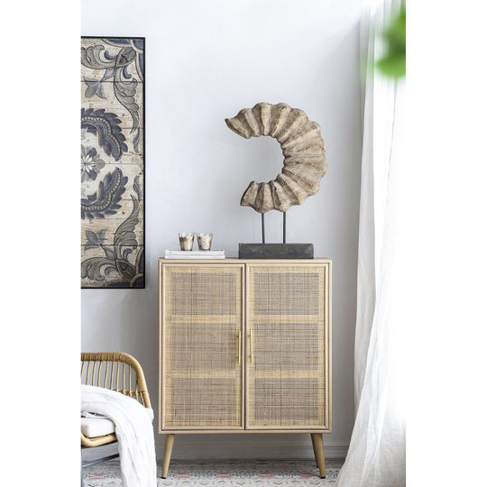 Two Door Rattan Cabinet