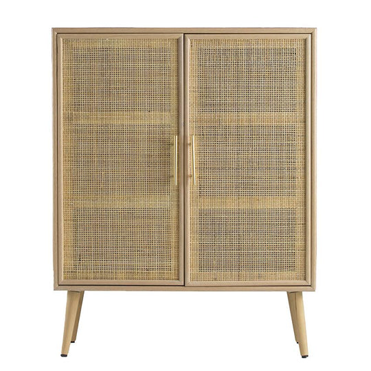 Two Door Rattan Cabinet