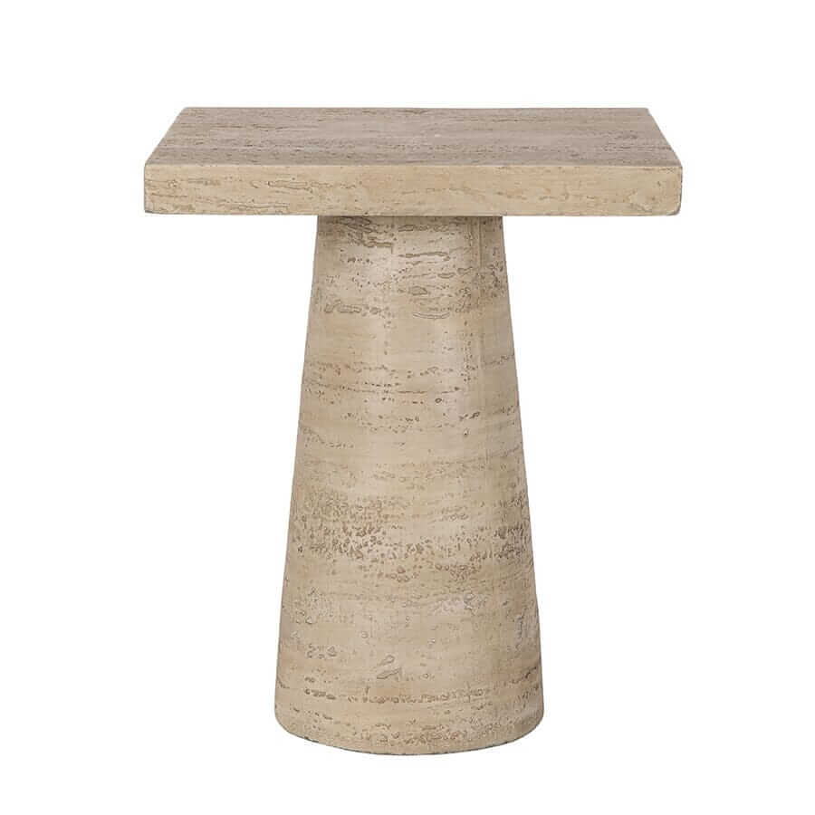 Affordable LOGAN CEMENT SQUARE SIDE TABLE with a modern design, perfect for stylish DIY decor and quality home furnishings.