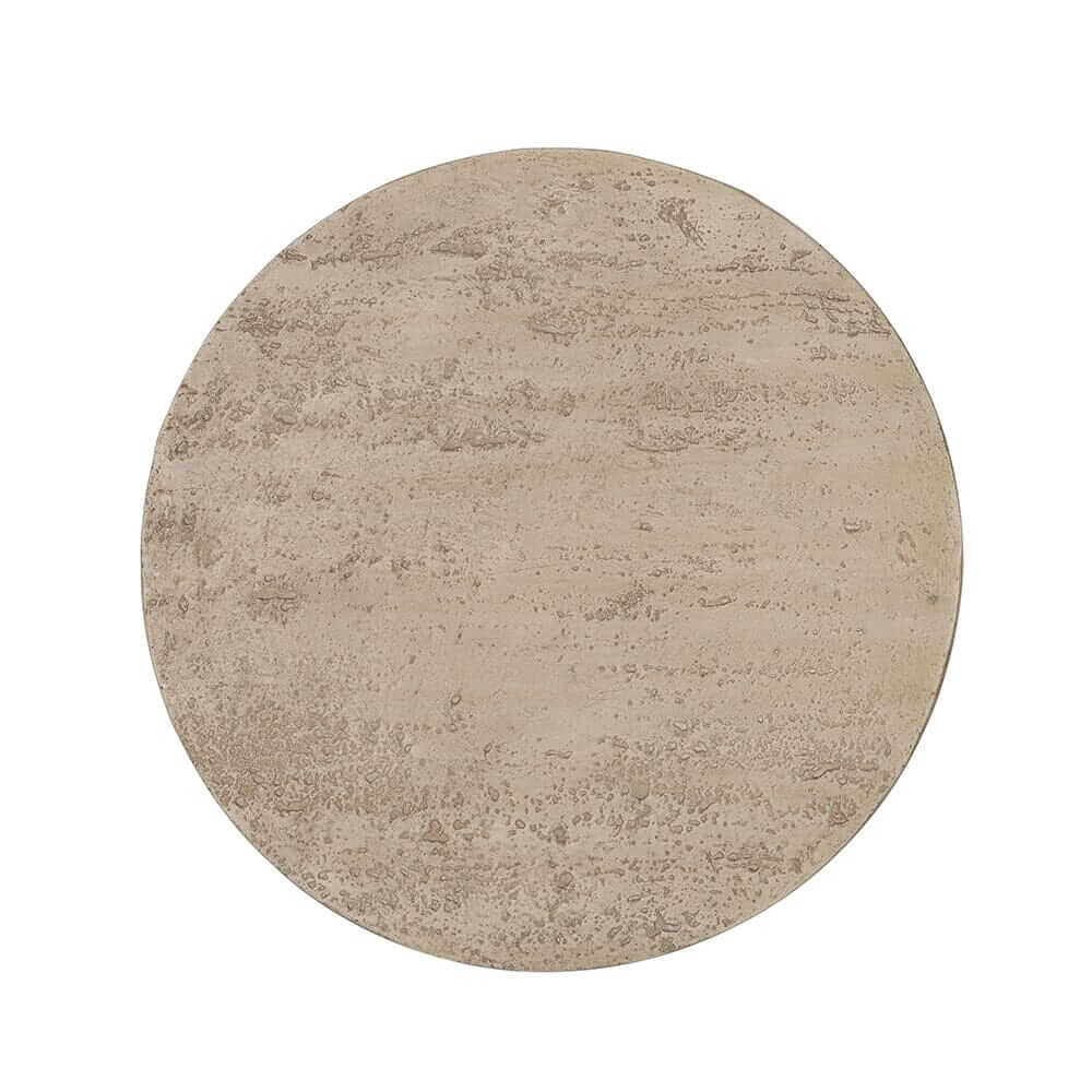 Affordable Logan Cement round side table with a textured surface, perfect for modern home decor and DIY projects.