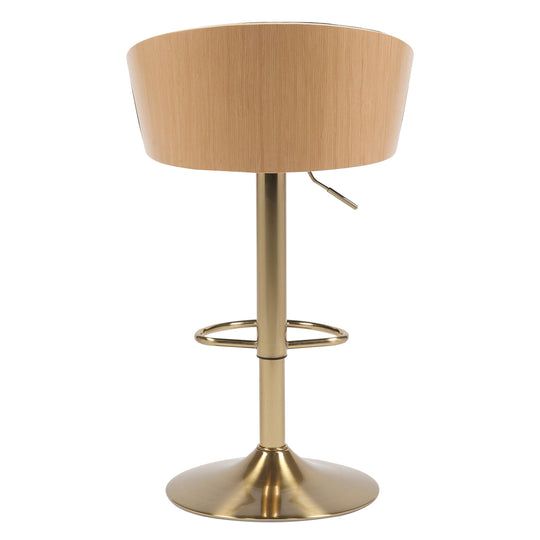 Jensen Gold Gas Lift Bar Stool