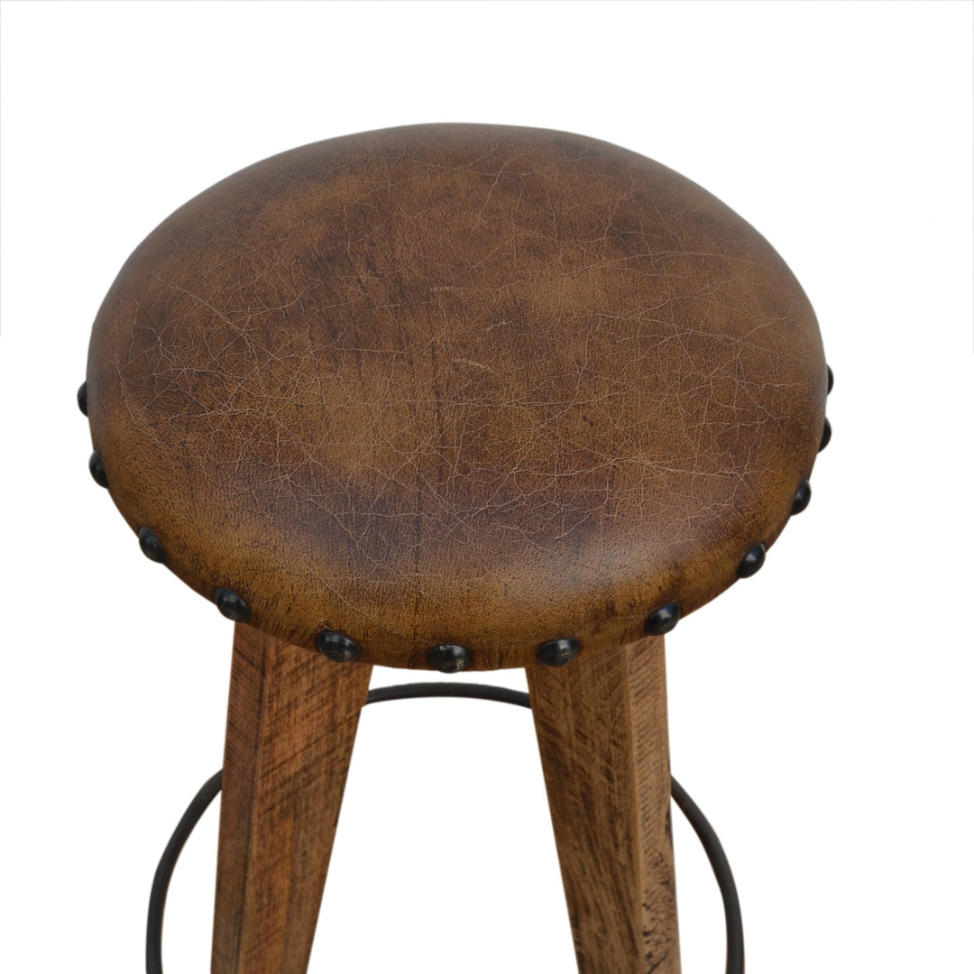 Leather Mushroom Stool