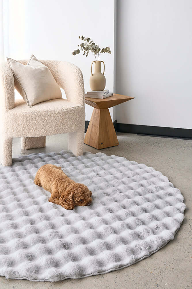 DSZ Product, feed-cond-new, feed-sl-DSZ Freight Payable, newBubble Washable Rug - Silver 200 X 200Cm - Premium Home & Garden > Rugs > Round Rugs from Rug Culture ! Shop Online Buy Now at S & D's Value Store Family Business Best Customer ServiceDSZ Product, feed-cond-new, feed-sl-DSZ Freight Payable, new