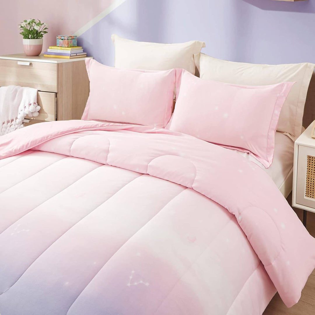 _label_, DSZ Product, feed-cond-new, feed-sl-free shipping, free-shipping, newGirls Comforter Set, Queen Size, Ombre Pink Purple Rainbow 3 - Piece Bedding Collection - Premium Home & Garden > Bedding > Quilts & Duvets from Styleforhome ! Shop Online Buy Now at S & D's Value Store Family Business Best Customer Service_label_, DSZ Product, feed-cond-new, feed-sl-free shipping, free-shipping, new