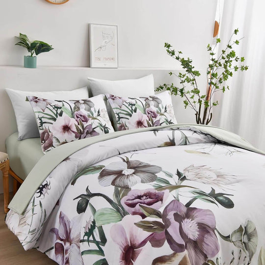 _label_, DSZ Product, feed-cond-new, feed-sl-free shipping, free-shippingFloral Comforter Set, King Size, Green Floral 3 - Piece Bedding, Soft Microfiber For All Seasons - Premium Home & Garden > Bedding > Quilts & Duvets from Styleforhome ! Shop Online Buy Now at S & D's Value Store Family Business Best Customer Service_label_, DSZ Product, feed-cond-new, feed-sl-free shipping, free-shipping