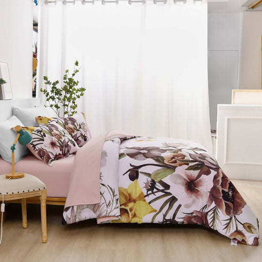 _label_, DSZ Product, feed-cond-new, feed-sl-free shipping, free-shippingFloral Comforter Set, King Size, Blush Floral 3 - Piece Bedding, Soft Microfiber For All Seasons - Premium Home & Garden > Bedding > Quilts & Duvets from Styleforhome ! Shop Online Buy Now at S & D's Value Store Family Business Best Customer Service_label_, DSZ Product, feed-cond-new, feed-sl-free shipping, free-shipping