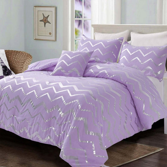 _label_, DSZ Product, feed-cond-new, feed-sl-free shipping, free-shippingSoft Purple Comforter Set, King Size, Cozy 3 - Piece Bedding With Pillowcases - Premium Home & Garden > Bedding > Quilts & Duvets from Styleforhome ! Shop Online Buy Now at S & D's Value Store Family Business Best Customer Service_label_, DSZ Product, feed-cond-new, feed-sl-free shipping, free-shipping